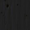 vidaXL Massivholzbett Schwarz 75x190 cm