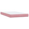 vidaXL Boxspringbett mit Matratze Rosa 120x210 cm Samt