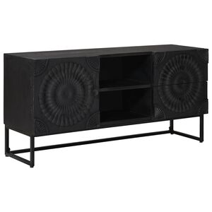 vidaXL TV-Schr&auml;nk mit Schubladen mit Regal Schwarz 105 x 30 x 54 cm