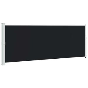 vidaXL Seitenmarkise Ausziehbar 180x500 cm Schwarz