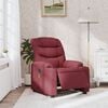 vidaXL Massagesessel Elektrisch Weinrot Stoff