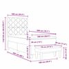 vidaXL Boxspringbett mit Matratze Hellgrau 100 x 200 cm Stoff