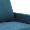 vidaXL 3-Sitzer-Sofa Blau 180 cm Samt