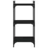 vidaXL Bücherregal 3 Böden Schwarz 40x30x86 cm Holzwerkstoff
