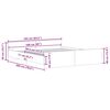 vidaXL Bettgestell ohne Matratze Altholz-Optik 160x200cm Holzwerkstoff