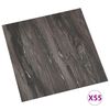 vidaXL Bodenplanken 55 pcs Dunkelgrau 5,11 m&sup2; PVC