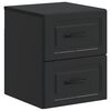 vidaXL Wandmontierter Nachttisch Schwarz 34,5 x 33 x 40 cm