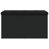 vidaXL Sitzbank mit Stauraum Schwarz 82x42x45 cm Holzwerkstoff