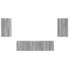 vidaXL TV-Schrankset 4 pcs Graues Sonoma Holzwerkstoff
