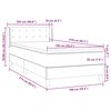 vidaXL Boxspringbett mit Matratze Rosa 100x210 cm Samt