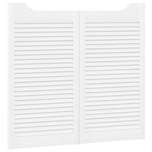 vidaXL Schwingt&uuml;ren 2 stk. 90 x 50 cm Massives Kiefernholz Wei&szlig;