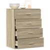 vidaXL Sideboard Sonoma-Eiche 60x39x80 cm Holzwerkstoff