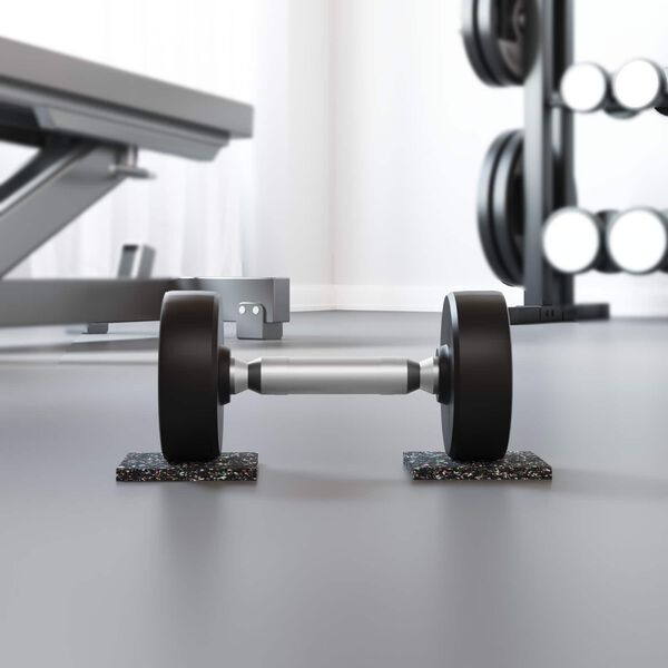 vidaXL Gummiwalze Schwarz Gummi