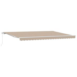 vidaXL Markise Beige 500 x 300 x 165 cm Polyester und Metall