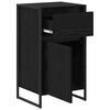 vidaXL Sideboard Schwarz Eichen-Optik 81 x 36 x 150.5 cm Holzwerkstoff