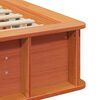 vidaXL Bettrahmen Wachsbraun 75 x 190 cm Massives Kiefernholz