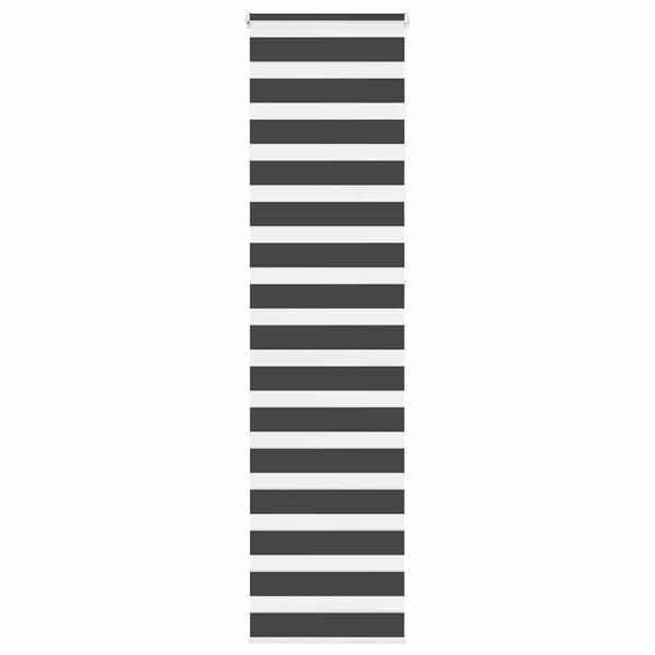 vidaXL Doppelrollo Schwarz 60x230 cm Stoffbreite 55,9 cm Polyester