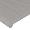 vidaXL Boxspringbett mit Matratze Hellgrau 90x200 cm Stoff