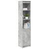 vidaXL Highboard Betongrau 37,5x35x180 cm Holzwerkstoff