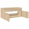 vidaXL Waschbeckenunterschrank mit Speicher Sonoma-Eiche Holzwerkstoff