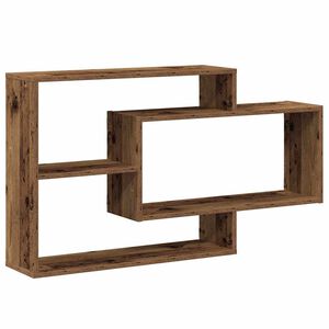 vidaXL Wandregal Altholz-Optik 104x20x58,5 cm Holzwerkstoff