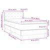 vidaXL Boxspringbett mit Matratze Dunkelblau 90x220 cm Samt