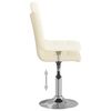 vidaXL Esszimmerst&uuml;hle 2 Stk. Drehbar Creme Stoff