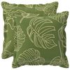 vidaXL Kissenbezug 2 stk. HOUTEN Blattdesign 35 x 35 cm Polyester