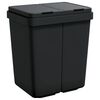 vidaXL Duo M&uuml;lleimer Anthrazit 2x25 L