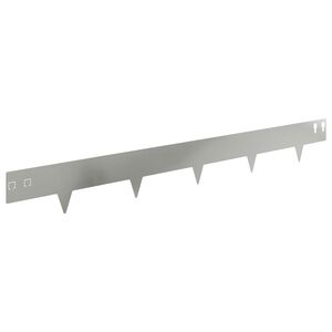 vidaXL Raseneinfassung 30 stk. 100 x 12 cm Stahl Silber