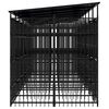 vidaXL Outdoor-Hundezwinger mit Dach Stahl 14,75 m&sup2;