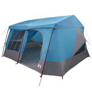 vidaXL Familienzelt mit Regenschutz wasserdicht 9 Personen Blau