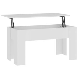vidaXL Couchtisch Wei&szlig; 101x49x52 cm Holzwerkstoff