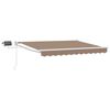 vidaXL Manuelle Gelenkarmmarkise mit LEDs Taupe