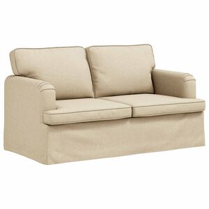 vidaXL Sofa Creme 144 x 80 x 85 cm Stoff