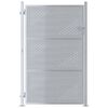vidaXL Gartentor 85 x 120 cm Edelstahl Silber Abschlie&szlig;bar