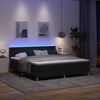 vidaXL Boxspringbett mit Matratze Schwarz 180 x 200 cm Stoff