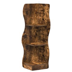 vidaXL Eckregal Ger&auml;ucherte Eiche 34 x 33 x 102 cm Holzwerkstoff