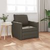 vidaXL Schlafsofa 60cm Grau Kunstleder