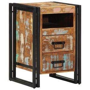 vidaXL Nachttisch 40x40x59 cm Altholz Massivholz