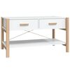 vidaXL Couchtisch Wei&szlig; 82x48x45 cm Holzwerkstoff