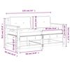 vidaXL Gartenstühle mit Kissen 2 Stk. Kiefernholz Imprägniert