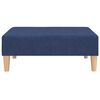 vidaXL Schlafsofa 2-Sitzer mit Fu&szlig;hocker Blau Stoff