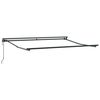 vidaXL Markisenrahmen Verstellbar Anthrazit 3,5 x 2,5 m Stahl