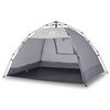 vidaXL Strandzelt 2 Personen Grau Quick Release Wasserdicht