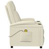 vidaXL Massagesessel Cremewei&szlig; Kunstleder