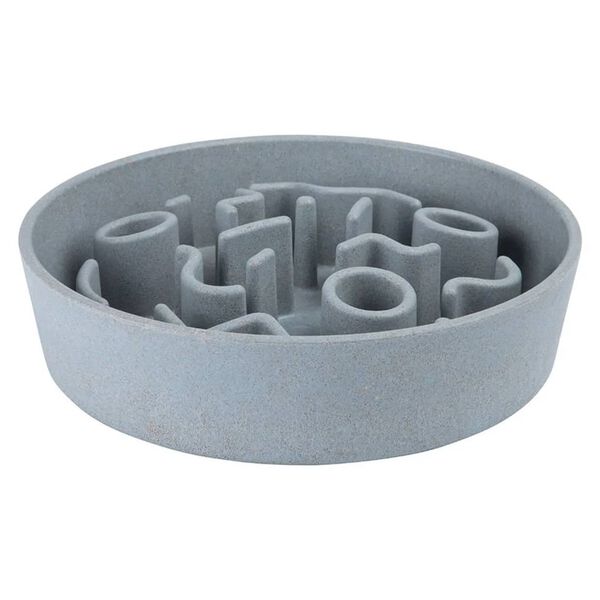 DISTRICT70 Anti-Schling-Napf f&uuml;r Hunde Bambus 21 cm Eisblau