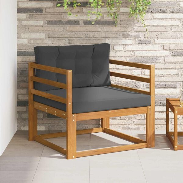 vidaXL Outdoor Mittelsofa Massivholz Akazie Natur