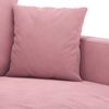 vidaXL 2-Sitzer-Sofa Rosa 140 cm Samt