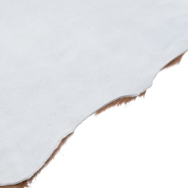 vidaXL Ziegenfell Mischbraun und Wei&szlig; 60x100 cm
